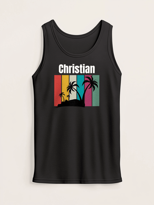 CHRISTIAN's Retro-Inspired Striped Tank Top