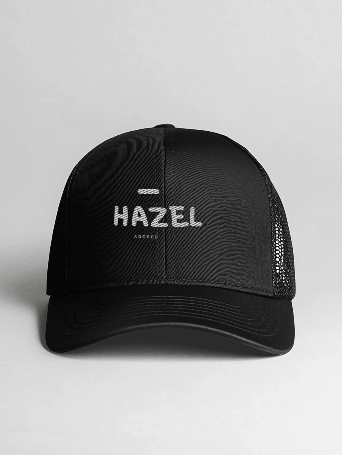 HAZEL Personalized Black Cap - Chic Design