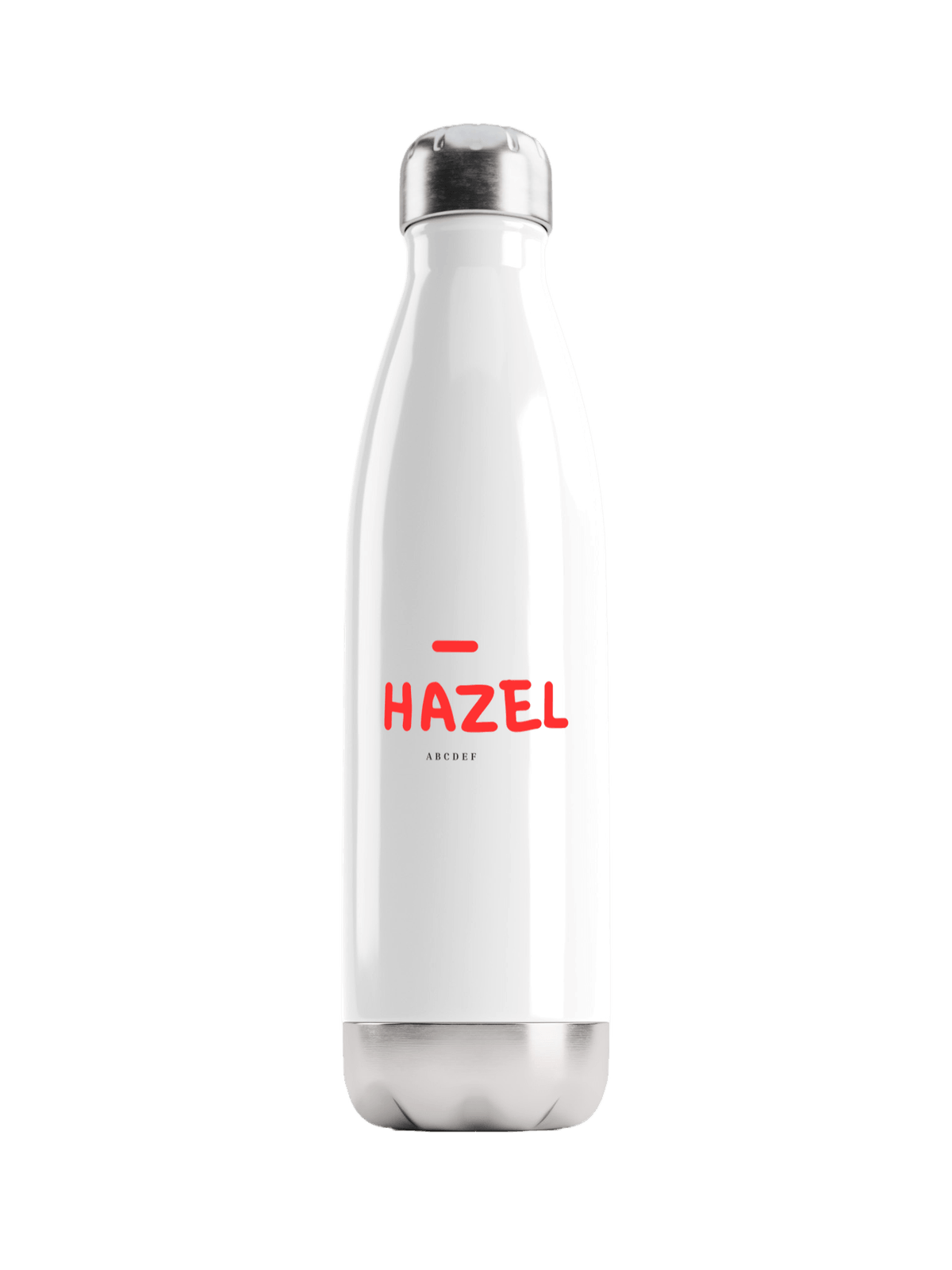 HAZEL's Personalized Water Bottle - Sleek Design