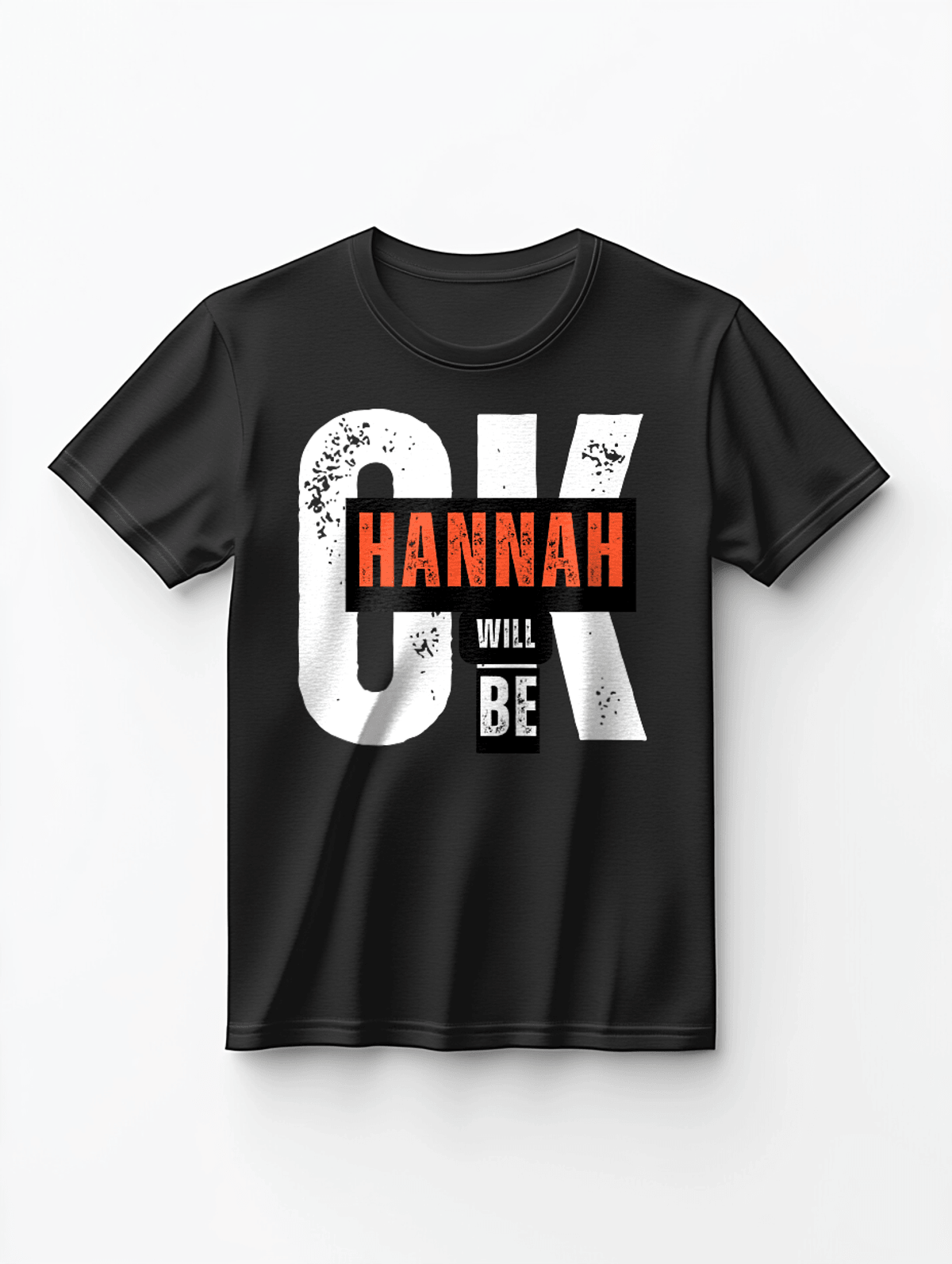 HANNAH Bold Text Personalized T-Shirt