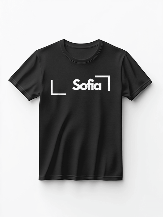 SOFIA Personalized T-Shirt with Geometric Frames