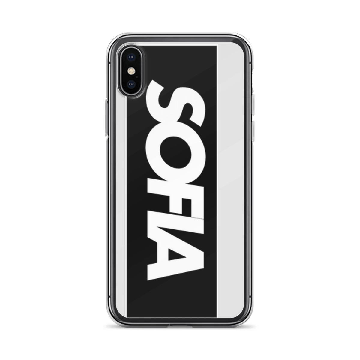 SOFIA Sleek Custom Phone Case - Black & White Design