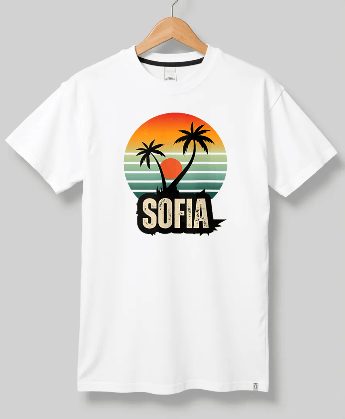SOFIA's Personalized Tropical Sunset Tee