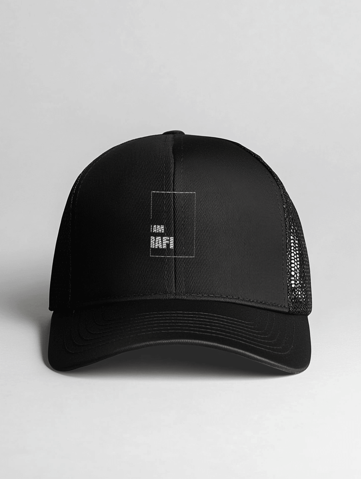 I AM RAFI" Personalized Trucker Hat – Unique and Bold Design