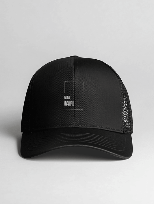 I AM RAFI" Personalized Trucker Hat – Unique and Bold Design