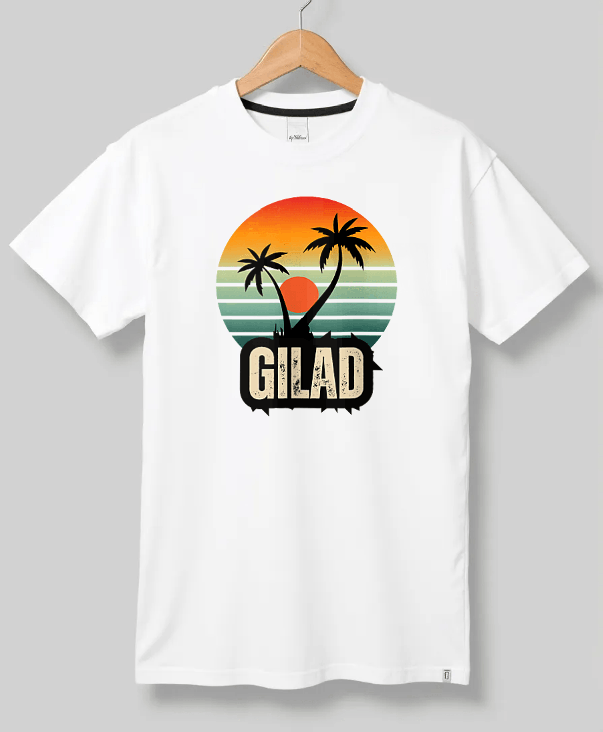 GILAD's Personalized Tropical Sunset Tee