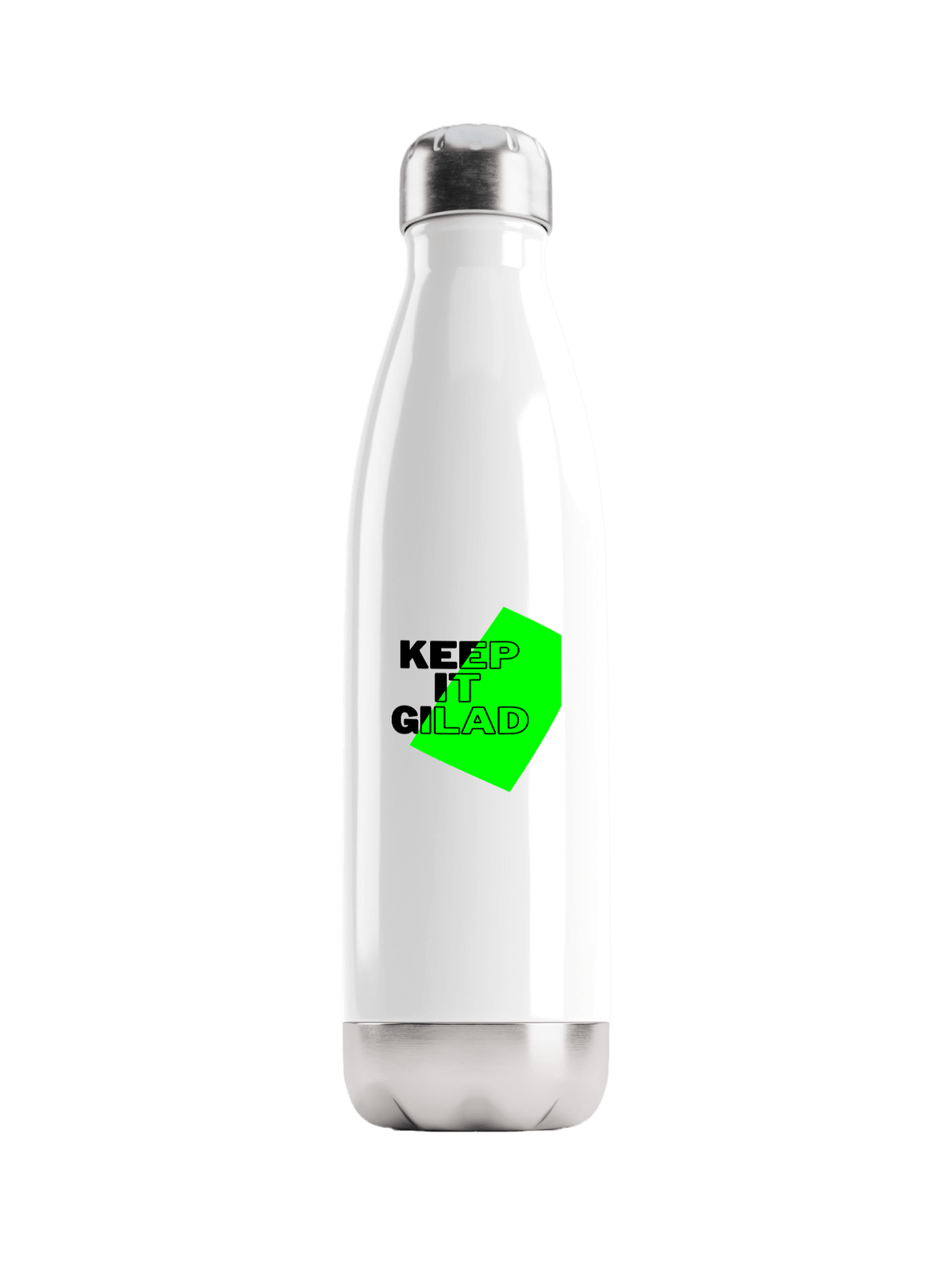 GILAD Personalized Black & White Water Bottle