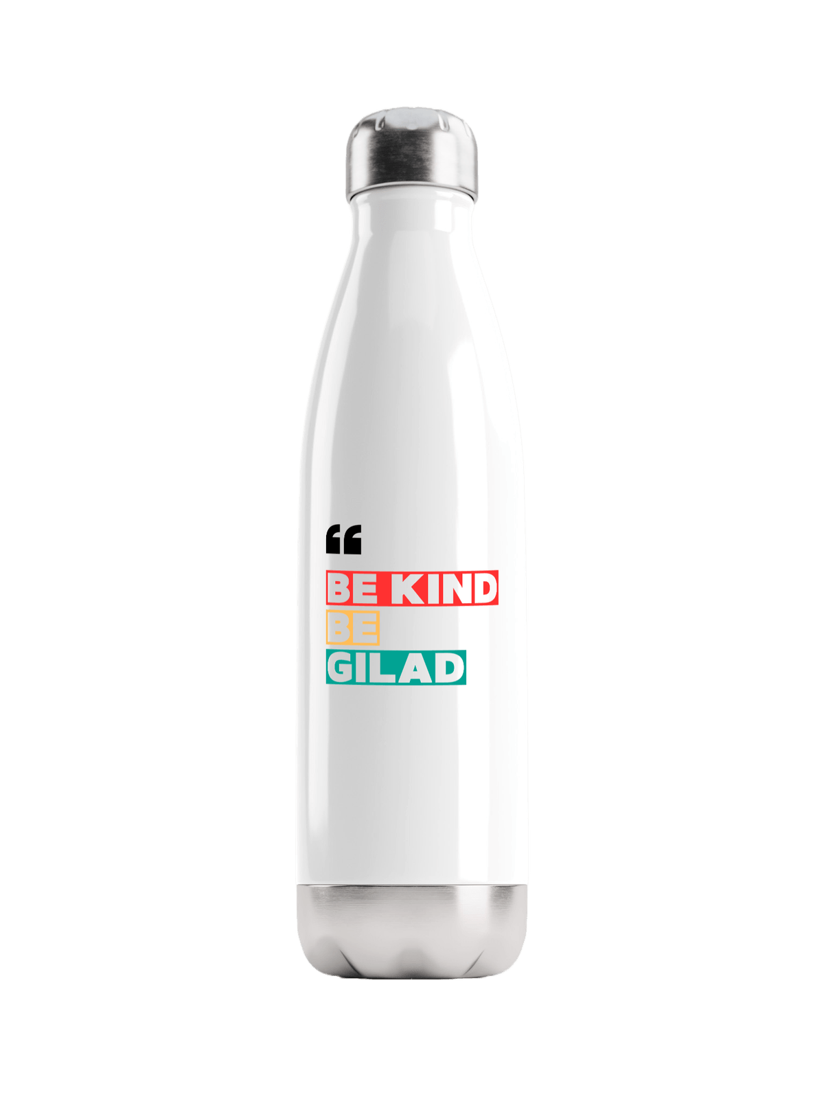 GILAD Personalized Water Bottle: BE KIND, BE GILAD