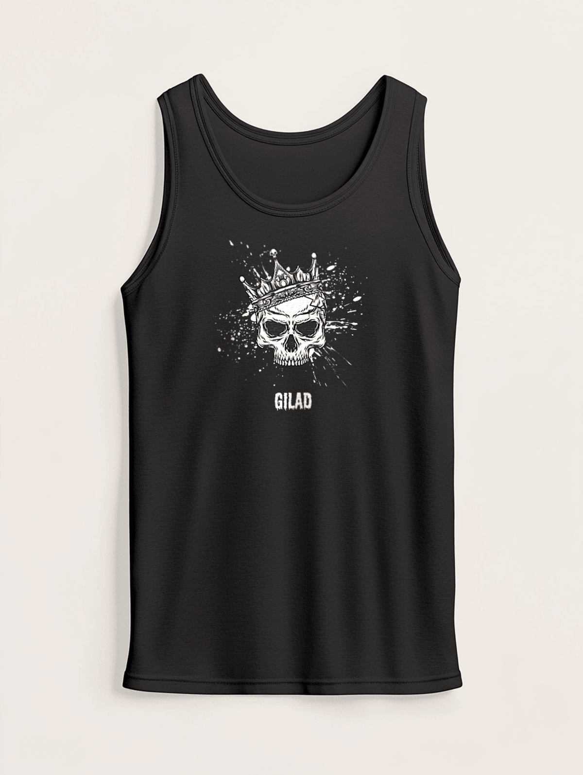 GILAD's Personalized Skull Crown Tank Top