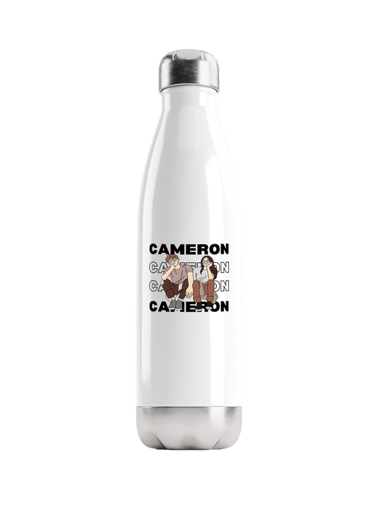 CAMERON Personalized Water Bottle - Festive Design