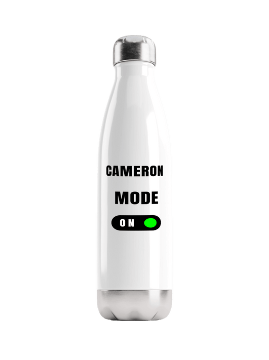 CAMERON's Personalized Water Bottle - Style Mode On
