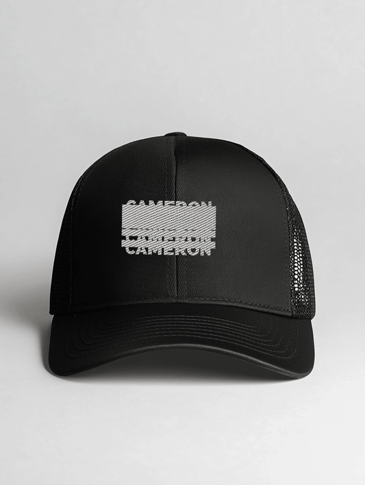 CAMERON Personalized Stylish Cap - Black Design