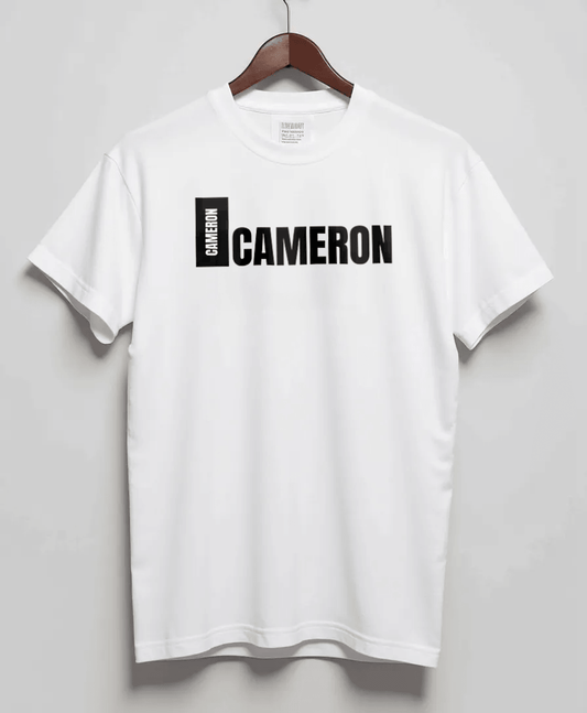 CAMERON Personalized T-Shirt - Minimalist Design