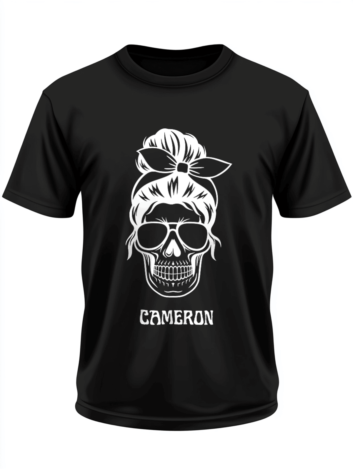 CAMERON's Skull Bandana Bun T-Shirt