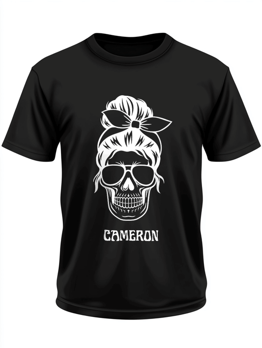 CAMERON's Skull Bandana Bun T-Shirt