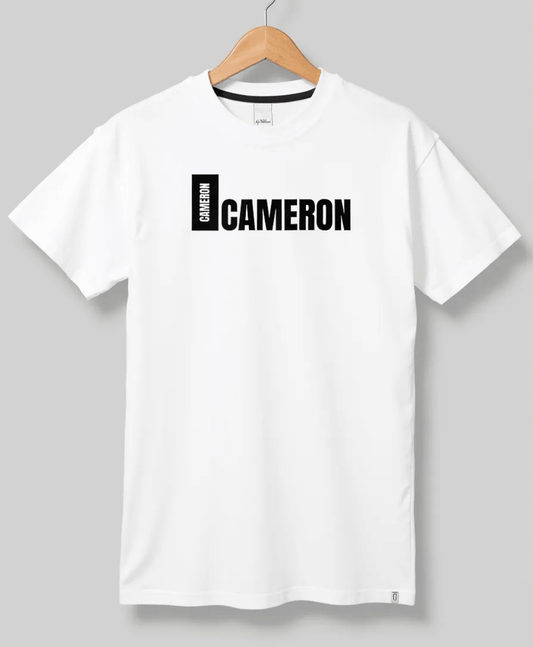CAMERON's Personalized T-Shirt - Modern Minimalist Design