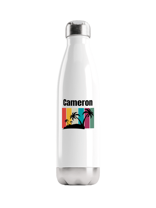 CAMERON's Tropical Design Personalized Water Bottle