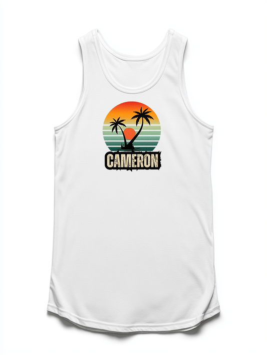 CAMERON Tropical Sunset Tank Top