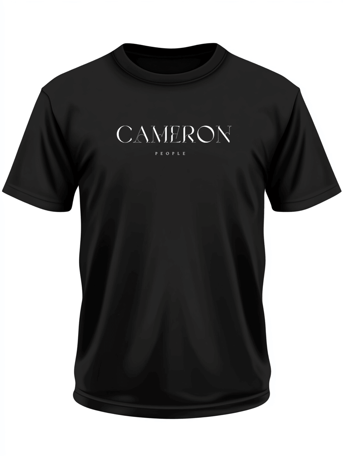 CAMERON's Minimalist Green T-Shirt, Personalized