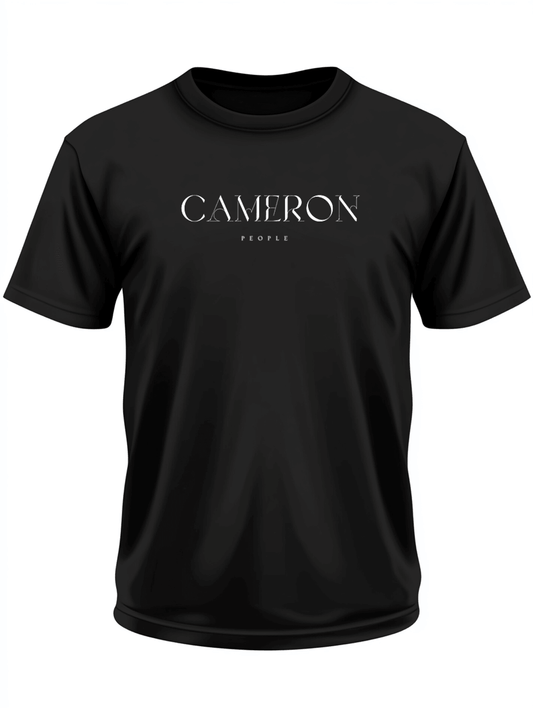 CAMERON's Minimalist Green T-Shirt, Personalized