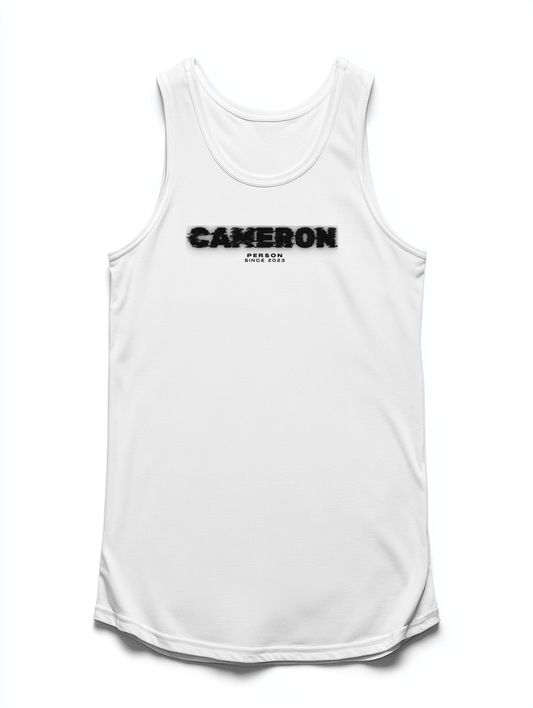 CAMERON Personalized Glitch Tank Top