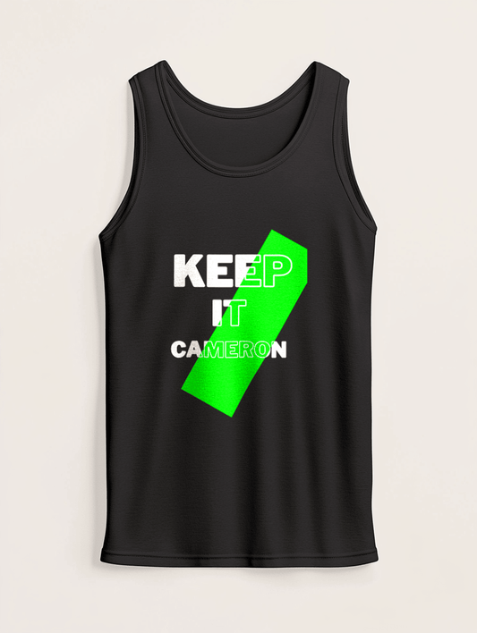 CAMERON Personalized Tank Top - Bold Design