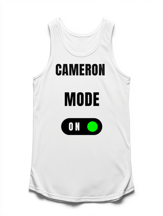CAMERON 'Mode On' Personalized Tank Top