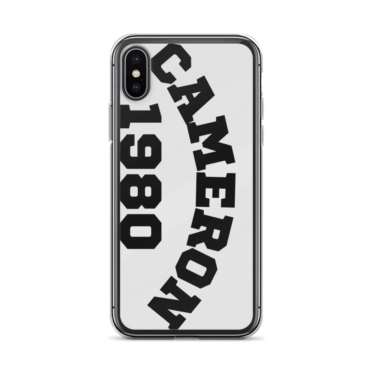 CAMERON's 1980 Bold Black & Silver Phone Case