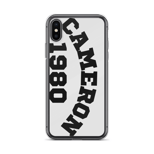 CAMERON's 1980 Bold Black & Silver Phone Case