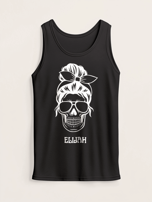 ELIJAH Personalized Skull Design Tank Top