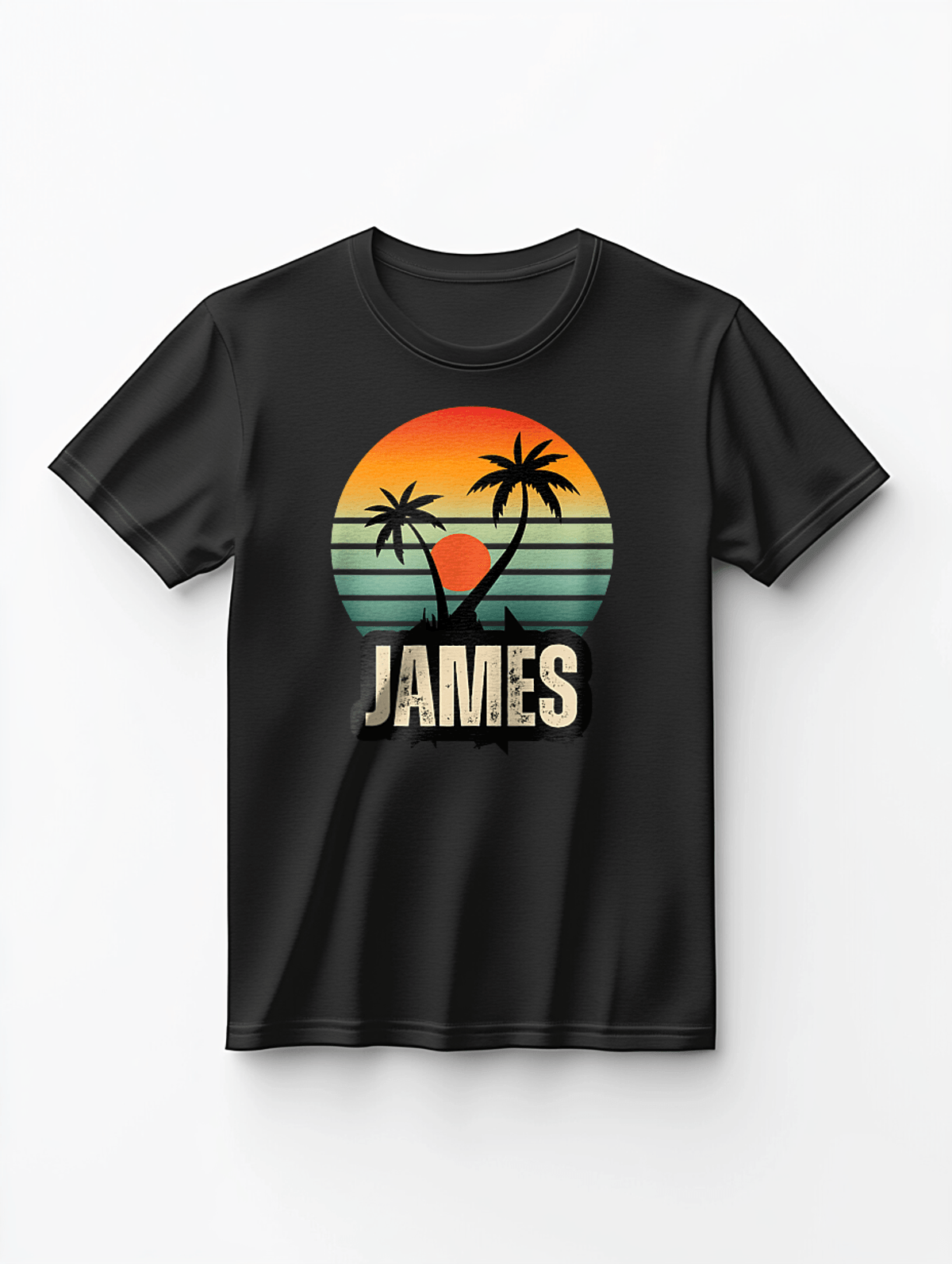 JAMES Personalized Summer Sunset T-Shirt
