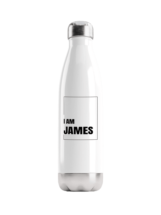 JAMES Personalized Water Bottle - Bold Statement