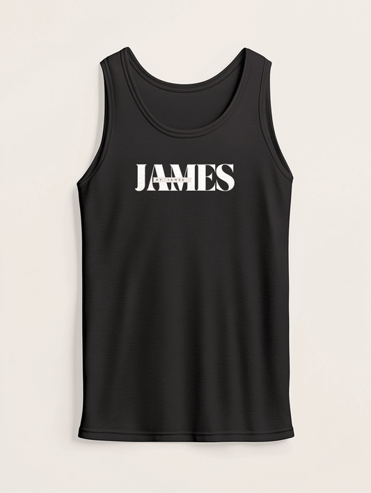 JAMES's Sleek Personalized Tank Top
