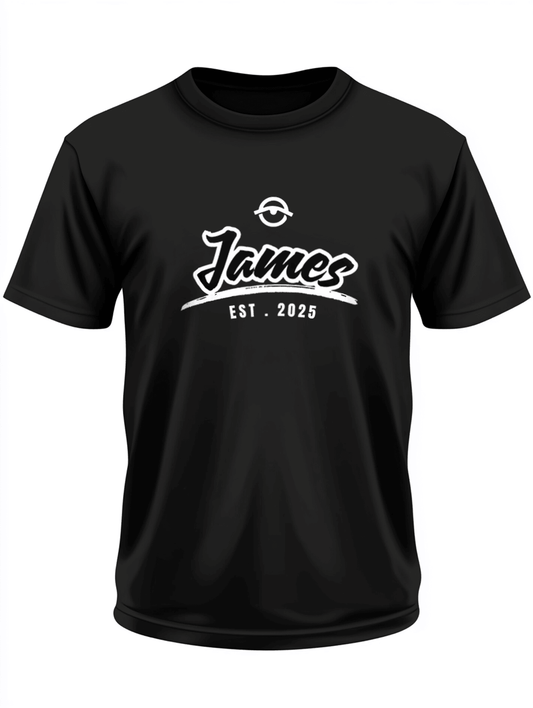 JAMES Personalized T-Shirt | EST. 2025