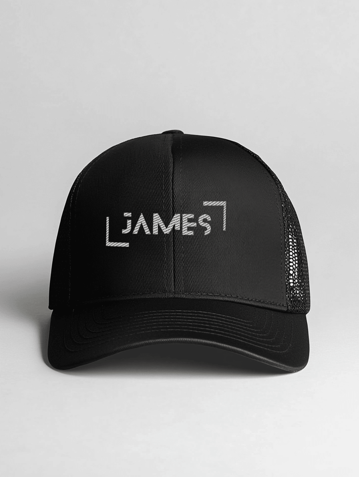 JAMES Personalized Cap - Sleek Black Design