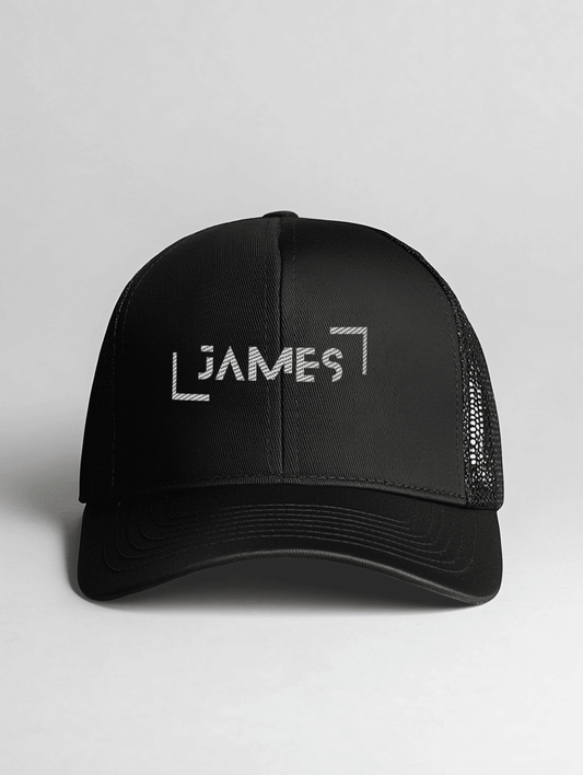 JAMES Personalized Cap - Sleek Black Design