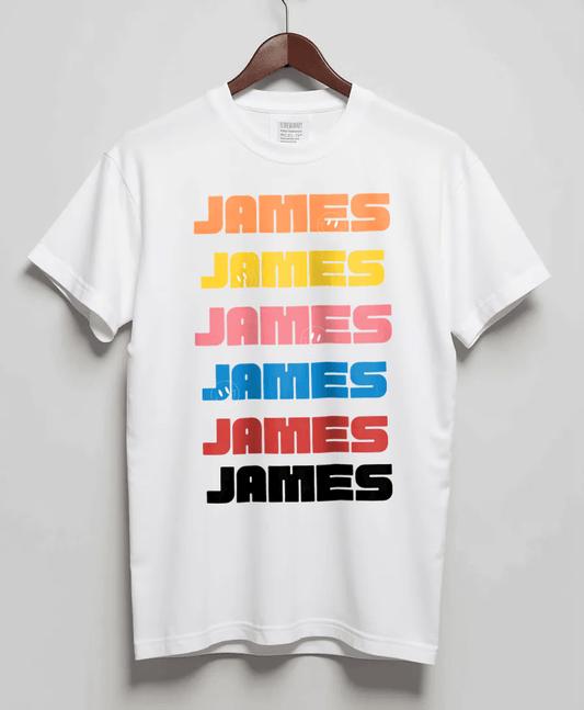 JAMES Personalized T-Shirt - Bold Colors