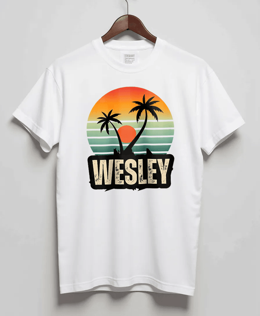 WESLEY's Personalized Sunset T-Shirt