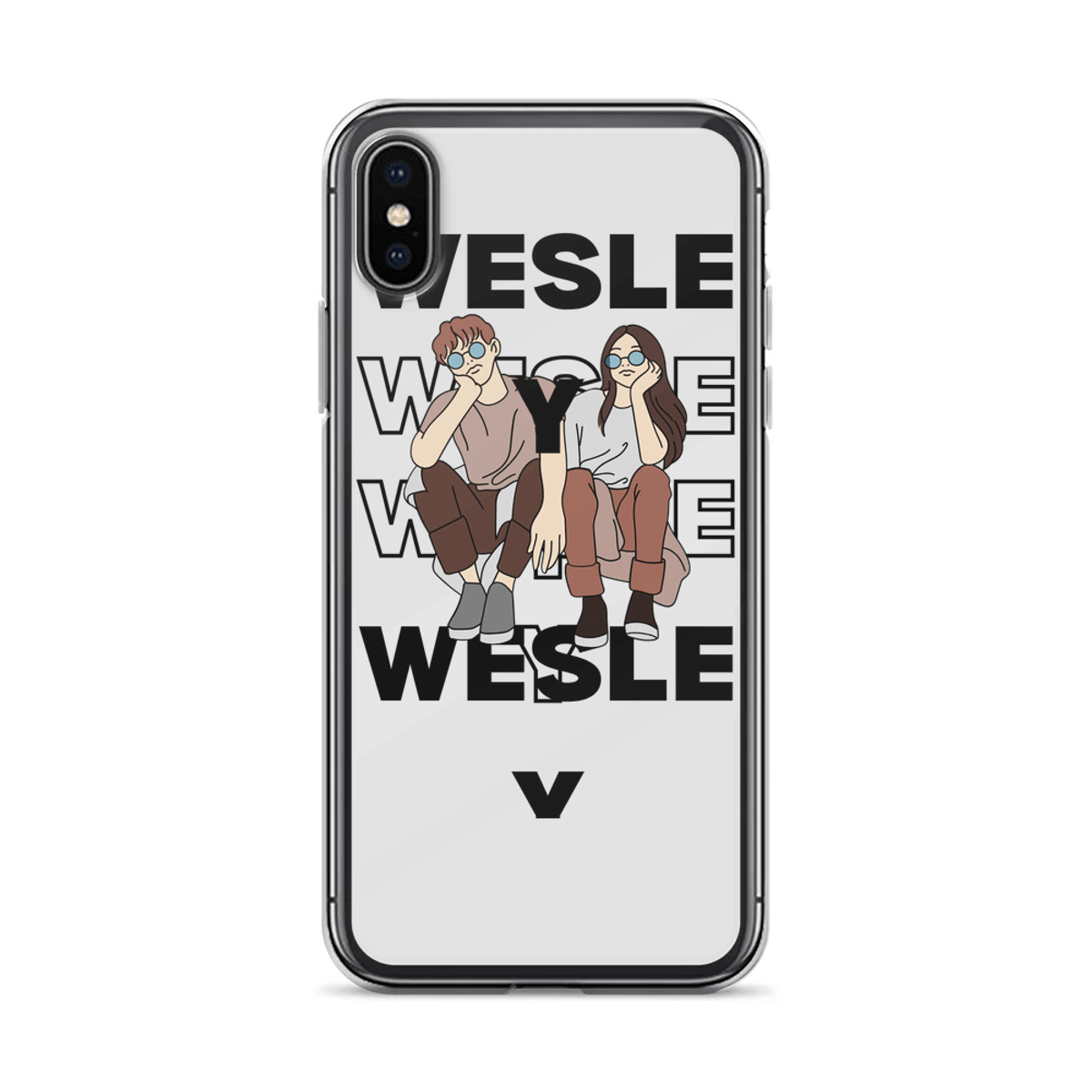 WESLEY Personalized Phone Case - Chic Art Design