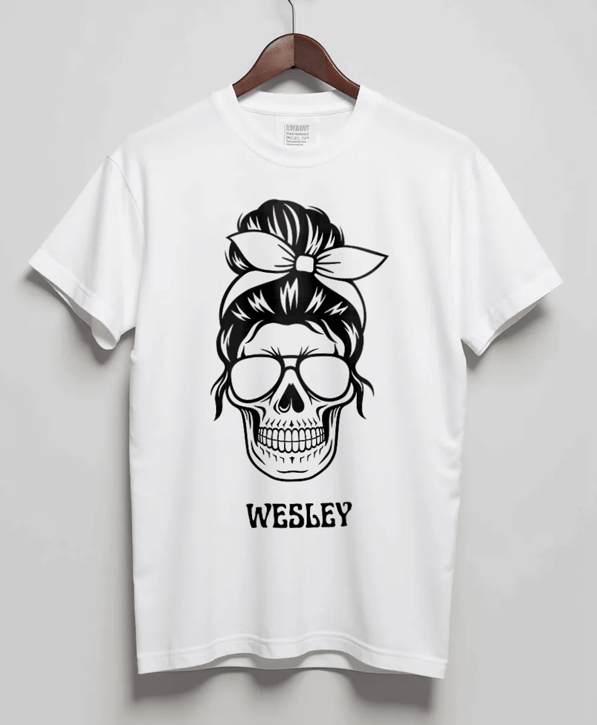 WESLEY Personalized Skull Design Tee