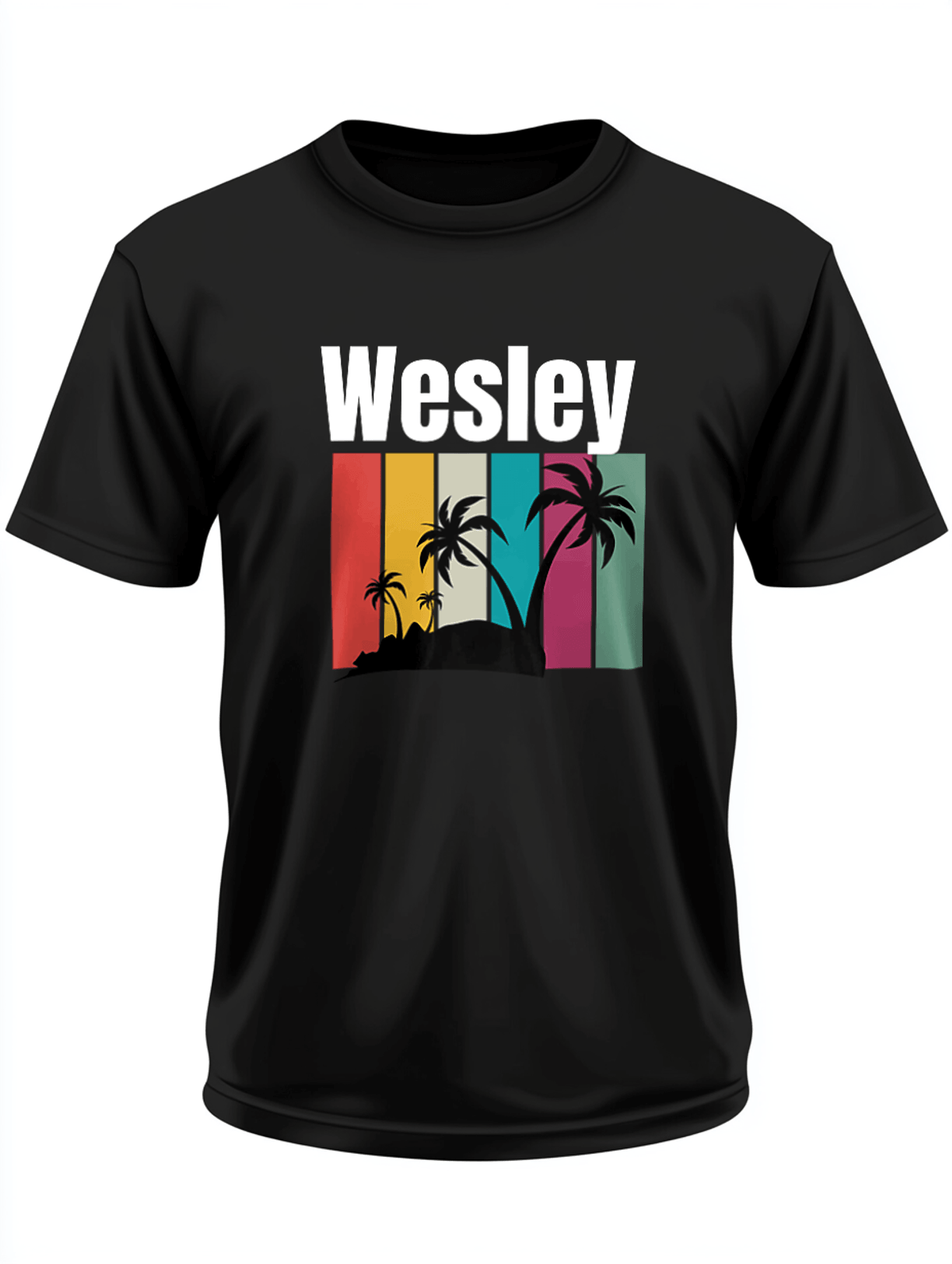 WESLEY's Personalized Tropical Retro Tee