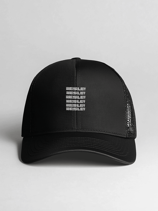 WESLEY's Personalized Trucker Hat - Vibrant Typography