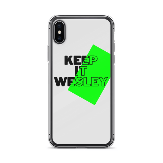 WESLEY Phone Case - Bold, Green Text