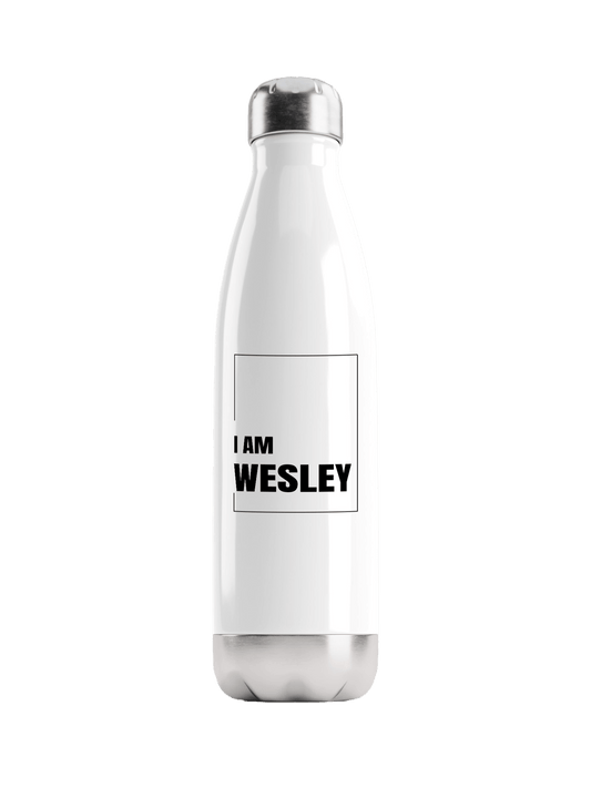 WESLEY Personalized Water Bottle - Bold Statement