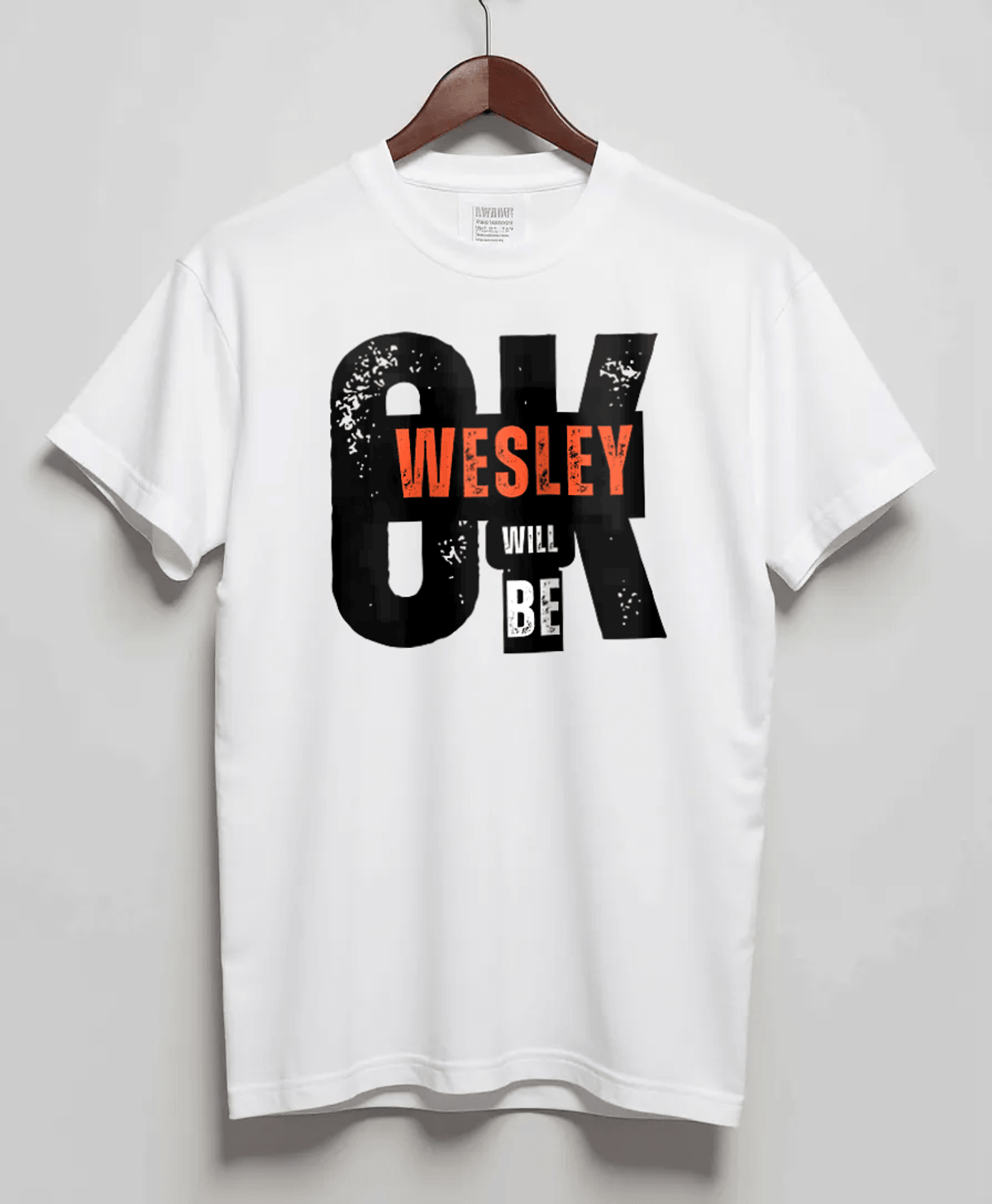 WESLEY Personalized T-Shirt - Bold Typography