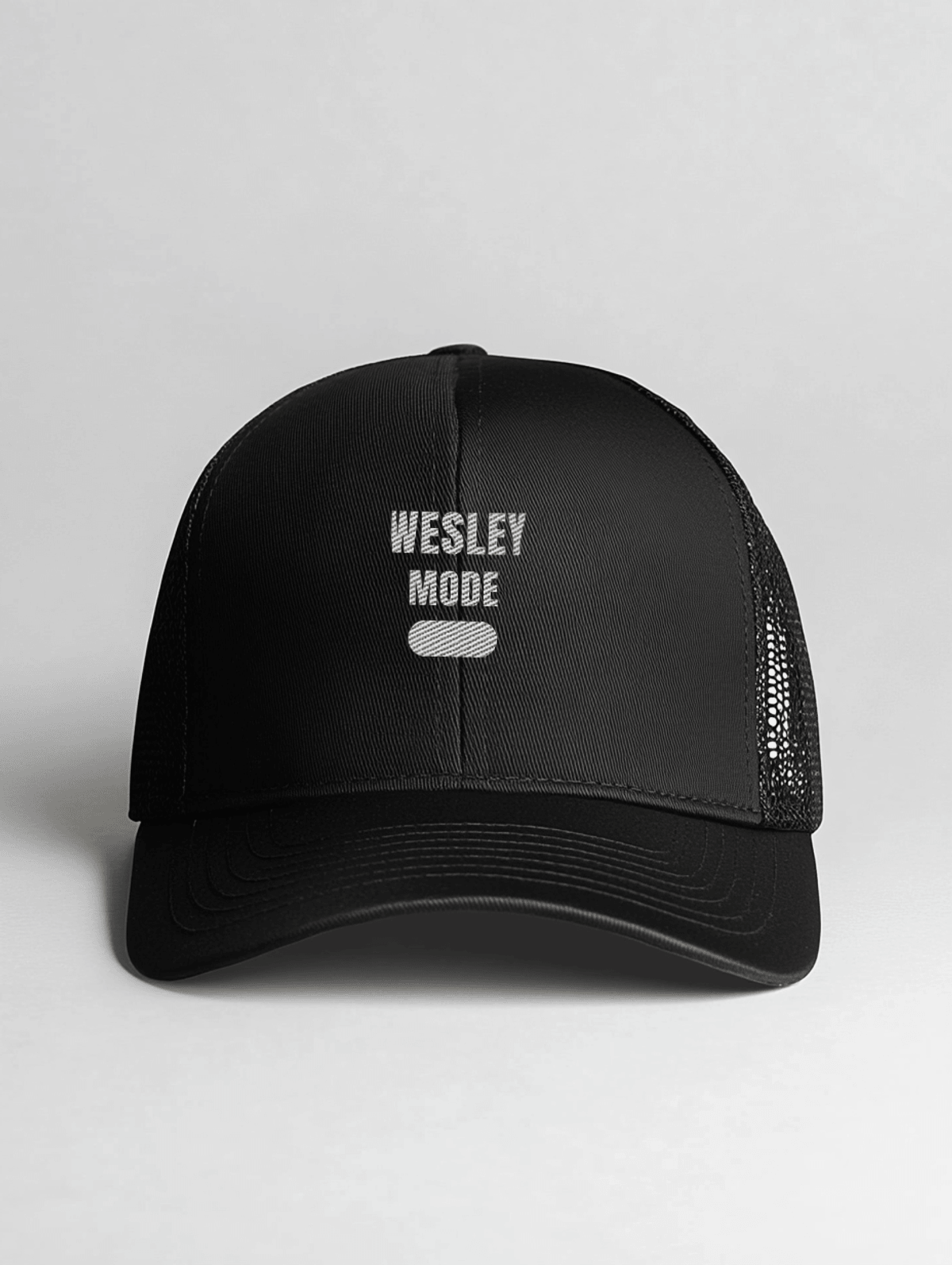 WESLEY Mode On" Personalized Trucker Hat