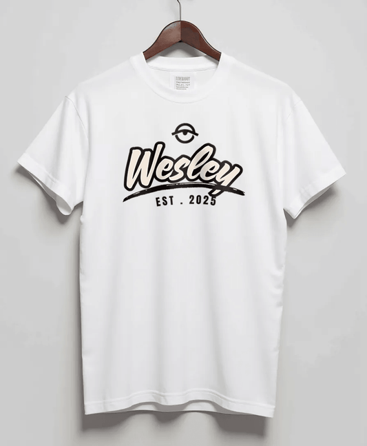 WESLEY's Personalized Vintage Logo T-Shirt EST. 2025
