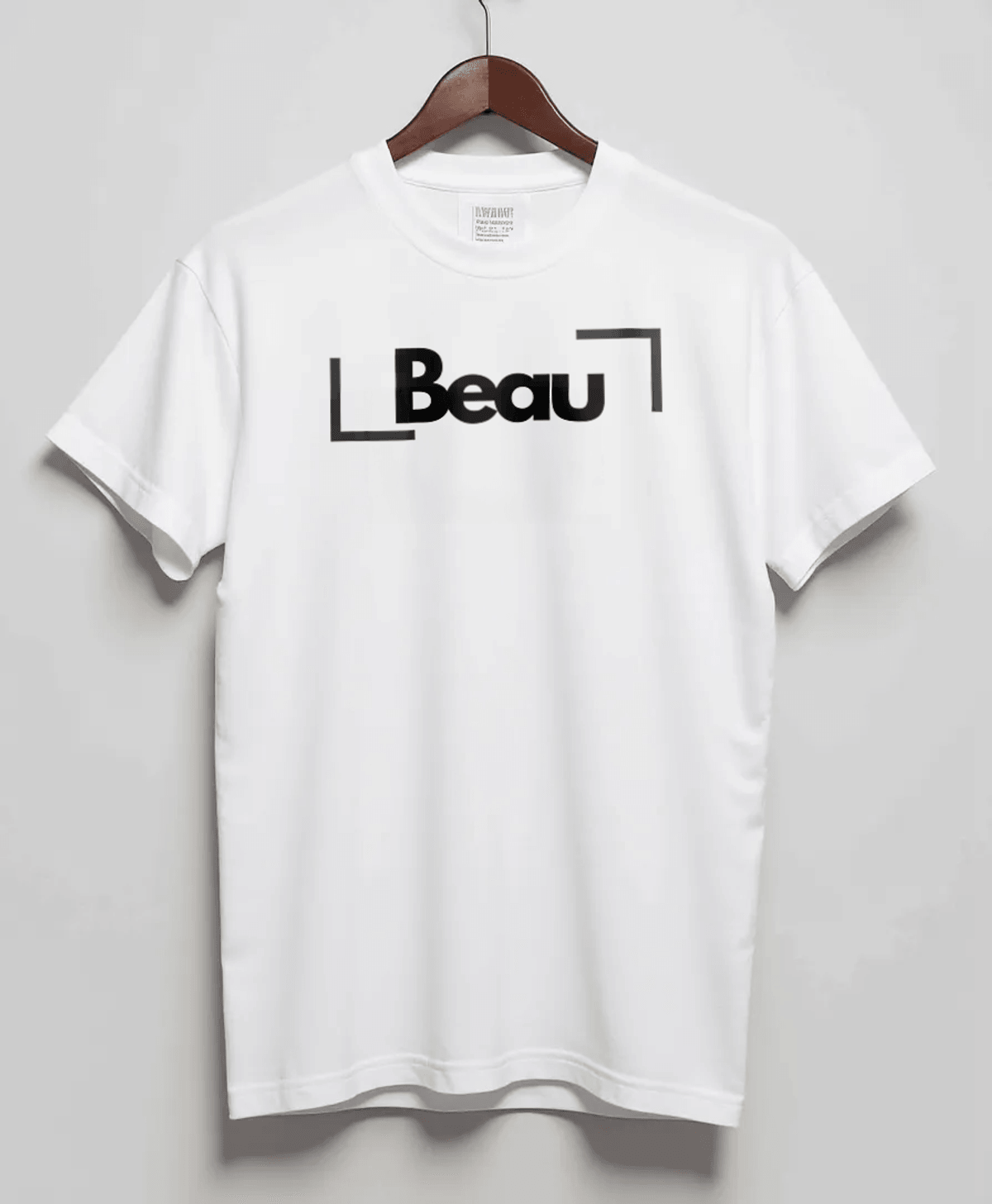 BEAU's Personalized BEAU Design T-Shirt in Modern White