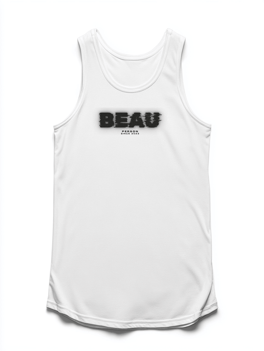 Bold Green Brushstroke Personalized BEAU Tank Top - High Quality