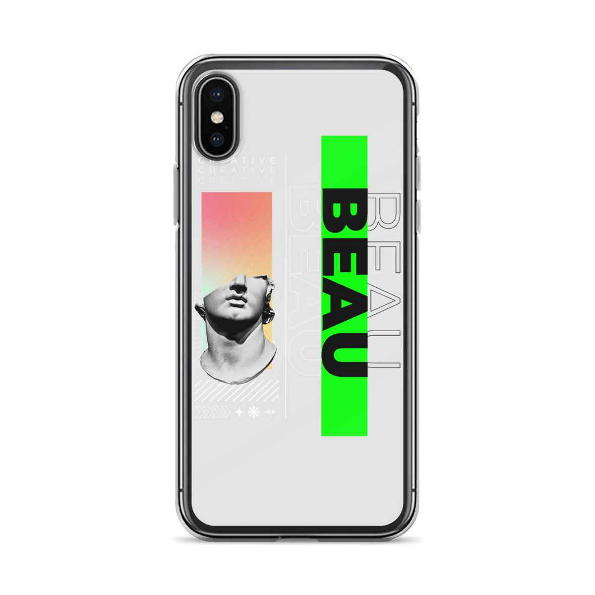 Artistic BEAU Custom Phone Case - Dynamic Modern Design